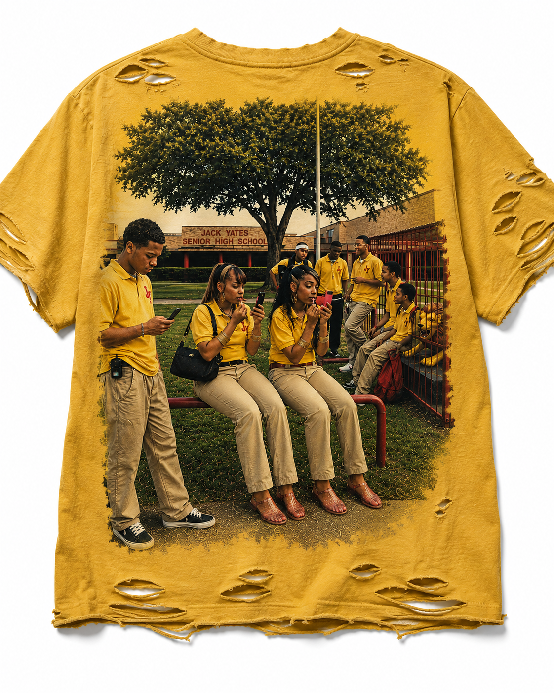 JACK YATES DISTRESSED TEE
